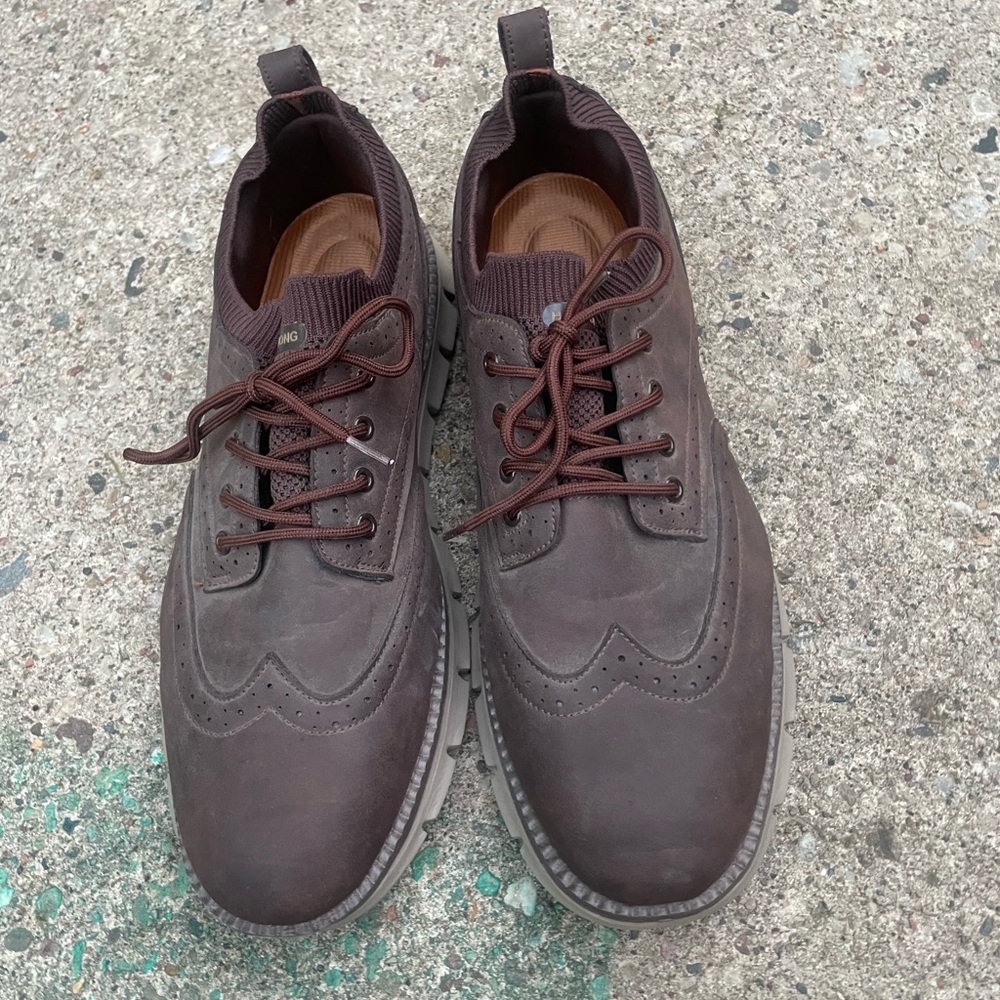 Haoyundong     Men’s Casual Brown Oxfords